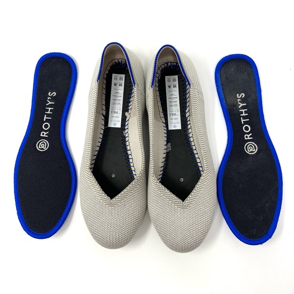 Rothy’s "The Flat" Flax Birdseye Slip On Flats Size 6.5 - Picture 2 of 9